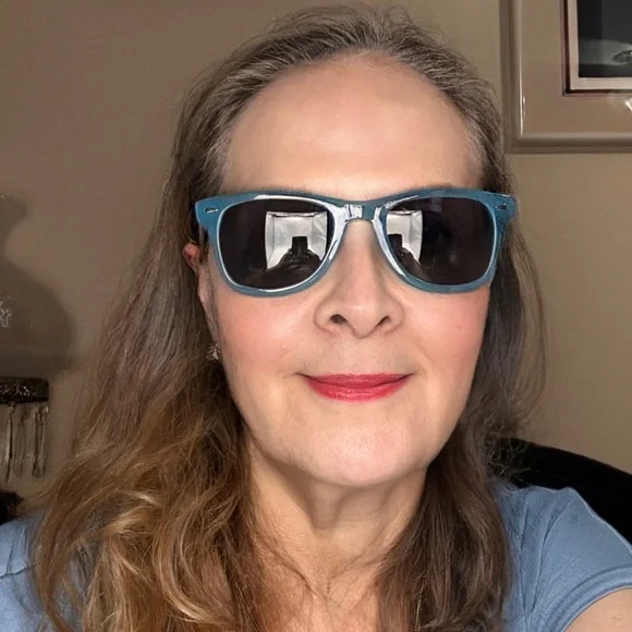 NWOT Blue Sunglasses, Very Cute, Never Used, No Scratches on Lens